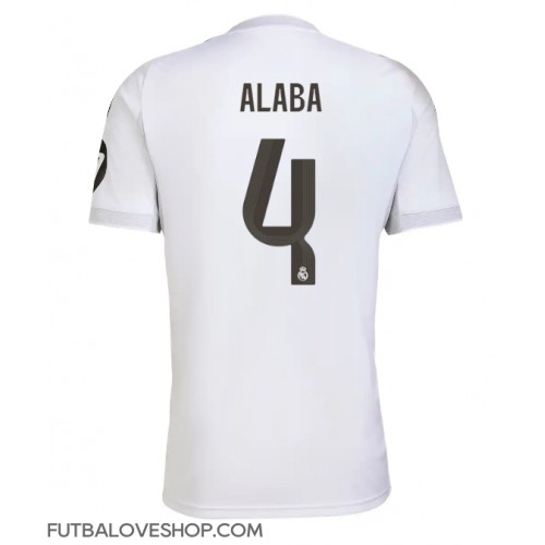 Dres Real Madrid David Alaba #4 Domáci 2025-26 Krátky Rukáv
